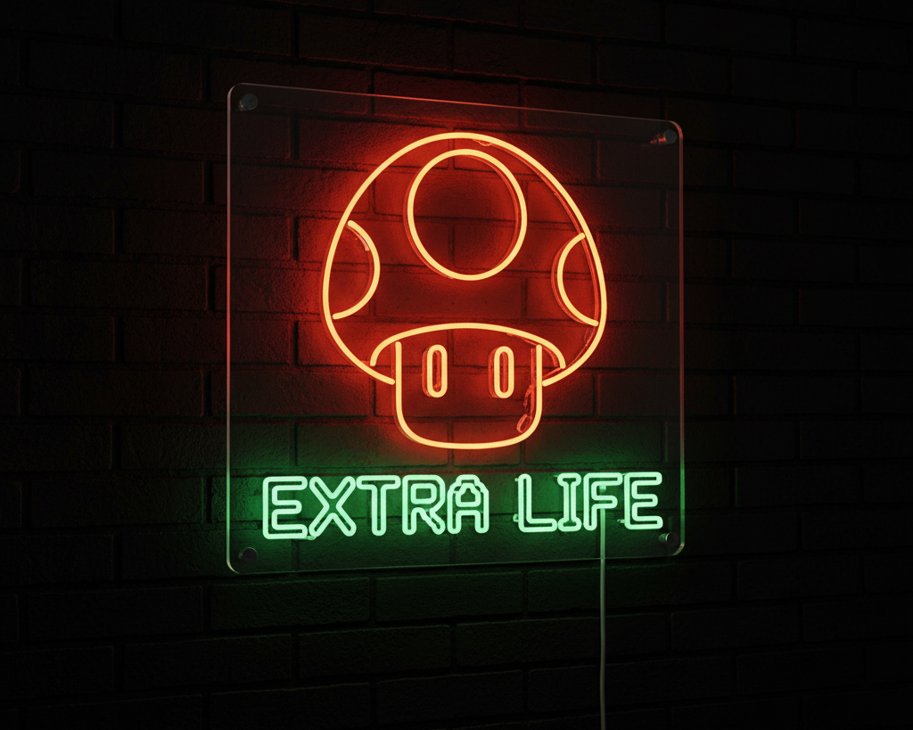 Extra Life Neon Gaming Sign