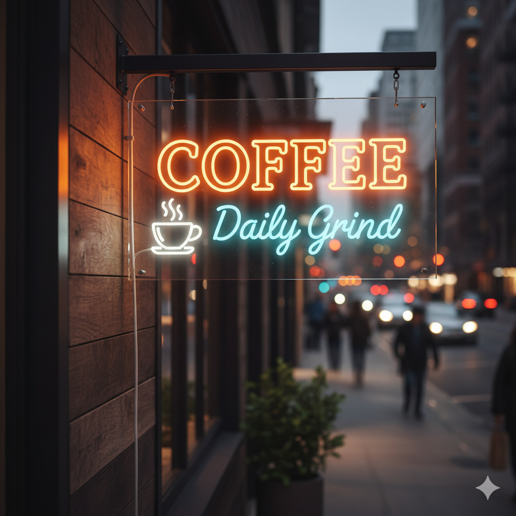 Coffee Shop Neon Sign