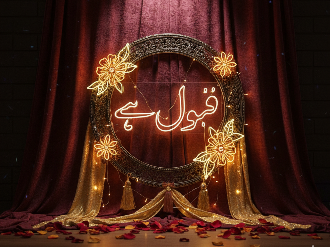 Qabool Hai Wedding Neon Sign