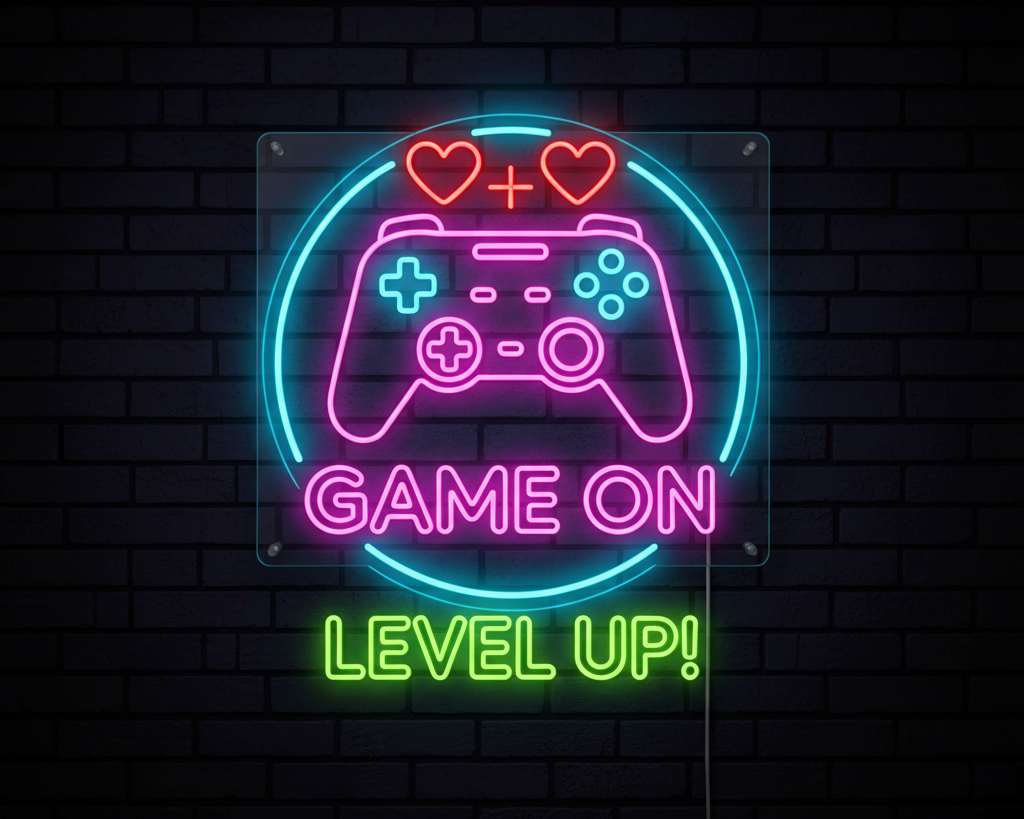 Game On Neon Sign